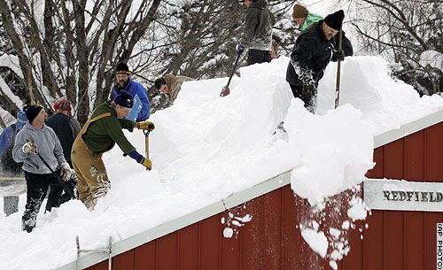 Shoveling Snow off the Roof